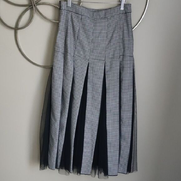 Maeve Black and White A-Line Skirt - Picture 4 of 8